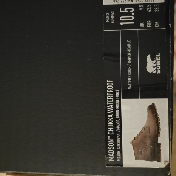 SOREL — MADISON II Moc Toe WPNEW IN BOX Size 10.5 WATERPROOF & EXTRA COMFORT - Picture 4 of 4